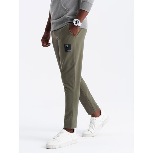 Ombre Men&amp;#039;s sweatpants with logo - olive Slike
