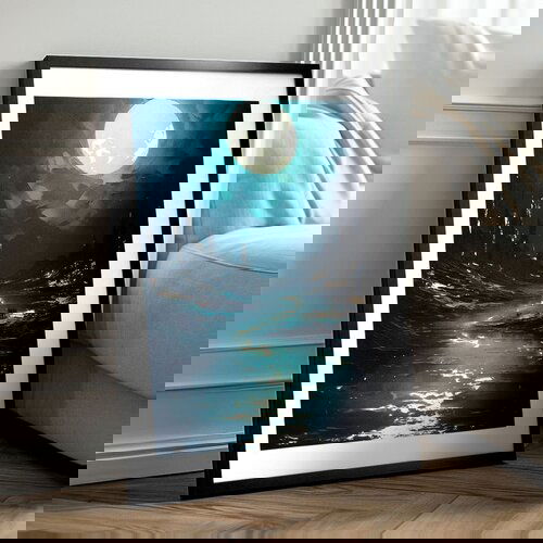  Stenski plakat z EXTRA učinkom - Moonlit Waves Cene