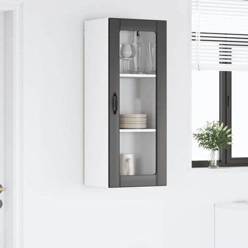  Zidni stakleni ormarić Lucca Crna 40 x 31 x 100 cm Slike
