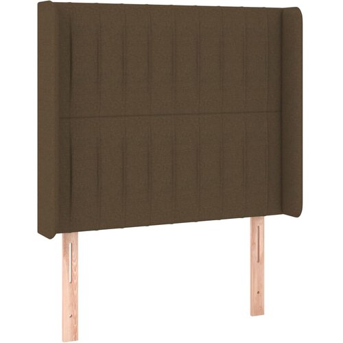 Maison Chic vzglavna omarica - nočna omarica - posteljna omarica z u&amp;scaron;esi temno rjavo 93x16x118/128 cm blago, (21709044) Slike