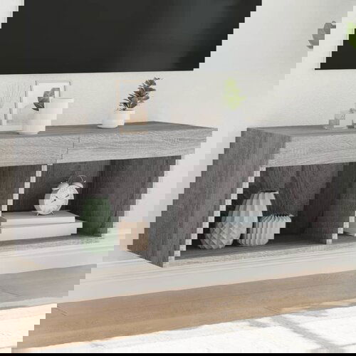 The Living Store TV omarica z LED lučmi siva sonoma 80x30x30 cm - TV Omarica, (21555402) Cene