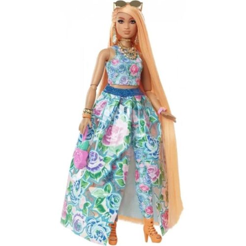 Barbie lutka extra fancy s plavom haljinom i dodacima 3 god+ Slike