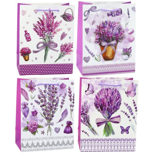  Lavender Paper Gift Bag Glitter Elements 23 x 18 x 10.5 cm Cijene