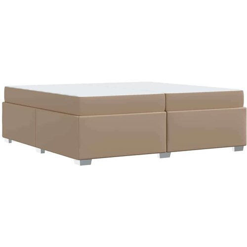  Krevetna konstrukcija Boja cappuccina 200 x 200 cm Umjetna koža Slike