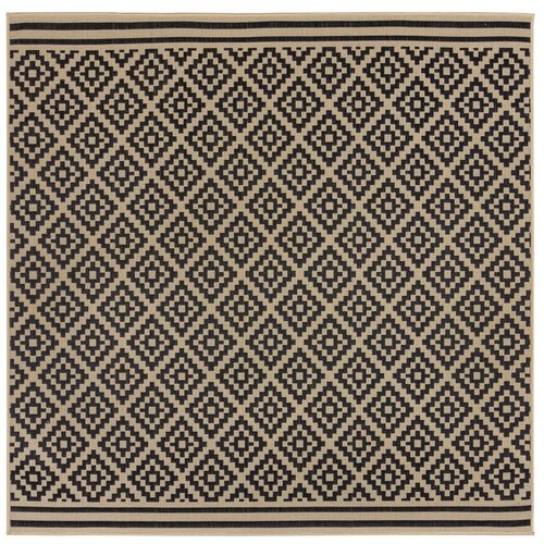 Flair Rugs Crno-bež vanjski tepih 200x200 cm Moretti - Slike