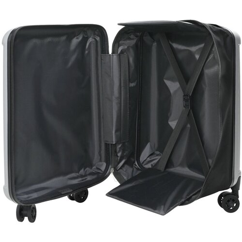 vidaXL Sklopivi kofer tvrda školjka 24'' srebrna 43x27x66 cm ABS Cijene