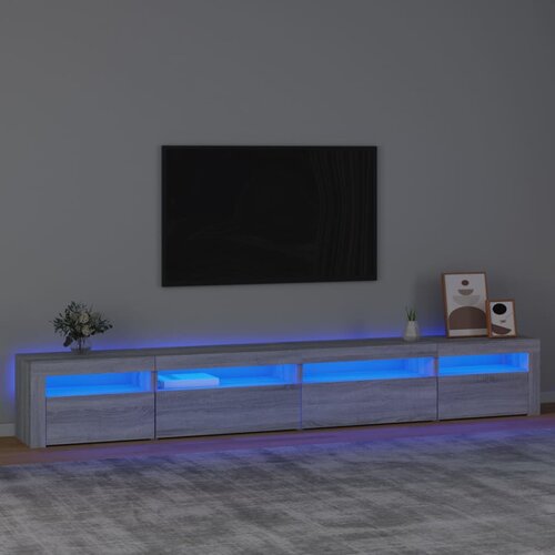 VidaXL TV ormarić s LED svjetlima boja hrasta sonome 270x35x40 cm Slike