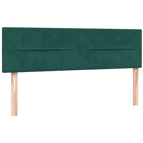 Box Spring krevet s madracem tamno zeleni 160x220 cm bar&amp;scaron;un Slike