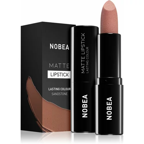NOBEA Day-to-Day Matte Lipstick matirajoča šminka odtenek Sandstone #M20 3 g