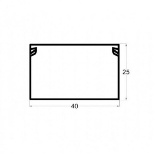 Kanalica ME-40x25mm 2m samolepljiv kablovski kanal PVC 38713 Cene