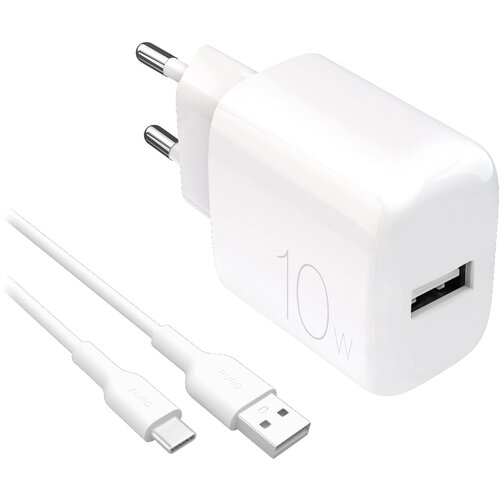 Puro PROLITE 10W STENSKI POLNILEC ZA TELEFONE Z 1,2 M KABLOM USB-A USB-C, (5000062430) Cene