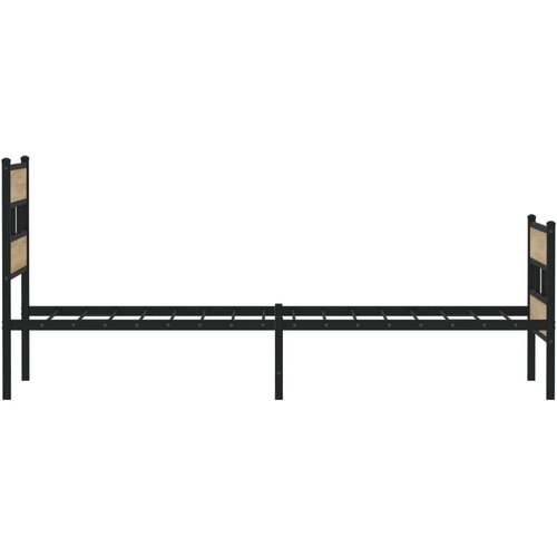 VidaXL Metalni okvir kreveta bez madraca boja hrasta sonome 90x190 cm Slike