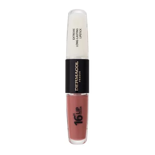 Dermacol 16H Lip Colour Extreme Long-Lasting Lipstick dolgo obstojna šminka in glos za ustnice 2v1 8 ml Odtenek 31