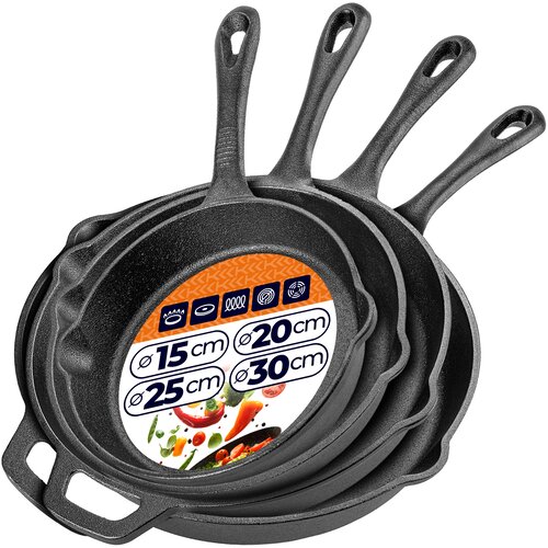 KADAX Komplet 4 litoželeznih ponv 15&ndash;30 cm, (5000530893) Cene