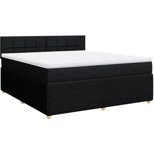 Maison Chic Box spring postelja - Vzmetna postelja z vzmetnico črna 180x200 cm blago SL17799, (21882837) Cene