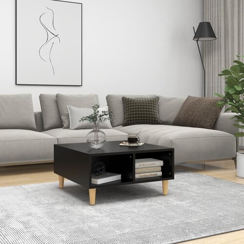  Stolić za kavu crni 60 x 60 x 30 cm od iverice Cijene