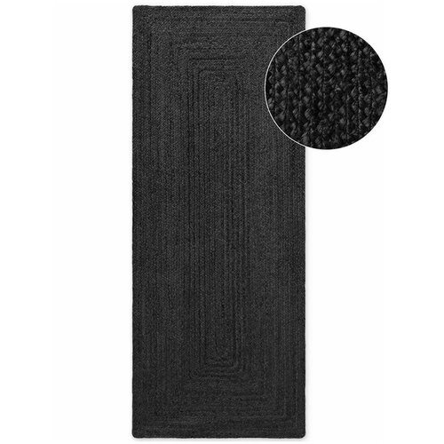 Hanse Home Crna obostrana/ručno rađena jutena staza 80x200 cm Juno &ndash; Cijene