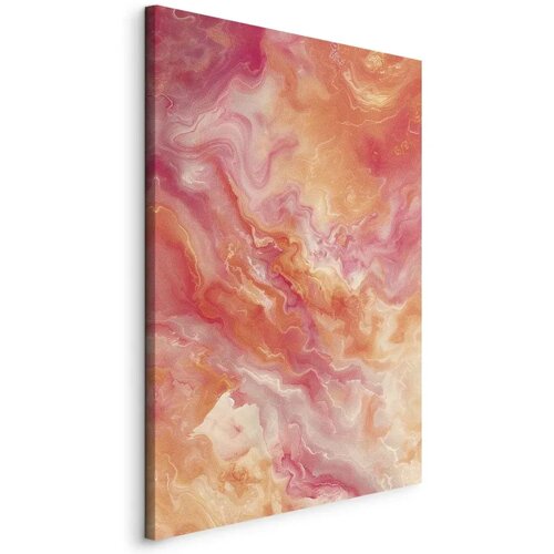  Slika - Fiery Colors - Dynamic Shapes in Colors of Fire and Pink 80x120 Cijene