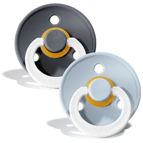 Bibs duda varalica - lateks Colour (okrugle) - Iron GLOW/Baby Blue GLOW (vel.2) BIBS-INB-2 iron/baby blue Cijene