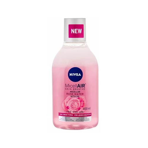 Nivea MicellAIR® Rose Water dvofazna micelarna vodica s ružom 400 ml za žene