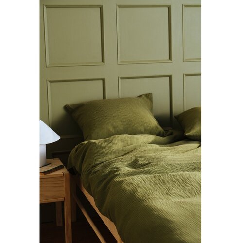 Jotex Kaki zelena enojna posteljnina iz muslina 140x200 cm Amilia &amp;ndash; Slike