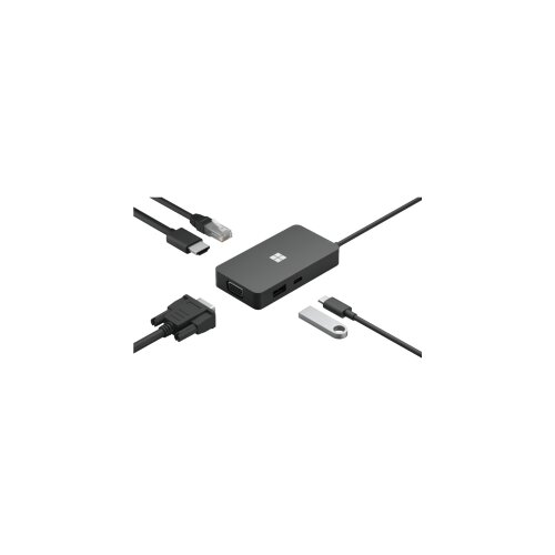 Microsoft Adapter USB-C Travel Hub USB-C3.2/USB-A/Eth/HDMI/VGA Cene