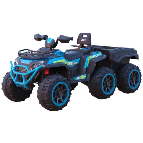 Veliki dečiji kvad 4x4 atv TS-153 - c na akumulator sa prikolicom - plavi Slike