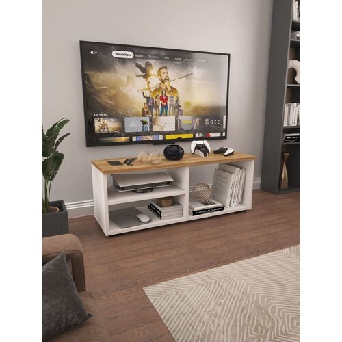 Hanah home TV komoda Tiny, 115x53x36 cm, Belo-braon Cene