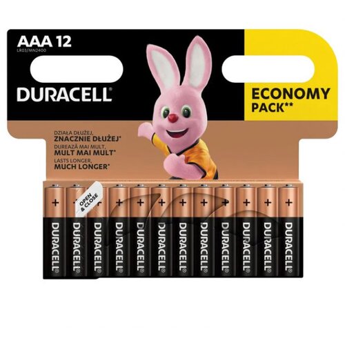  BATERIJA ALKALNA 1,5V AAA BASIC PK12 DURACELL LR03 BLISTER Slike