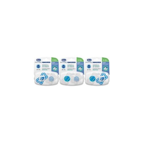 Chicco varalica fizio light silikon 2/1 6-16m+ 0%bpa-plava, plava Cene