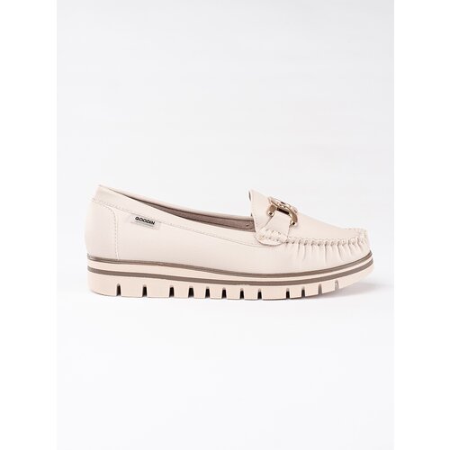 Shelvt Beige women's platform loafers Cijene