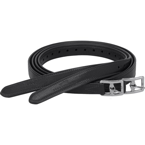 Schockemöhle Sports Usnjeni trakovi za stremena Colorado Soft, black/silver Cene