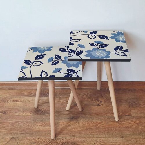 Hanah home Set 2 stočića 2Shp62 Navy Blue Cene