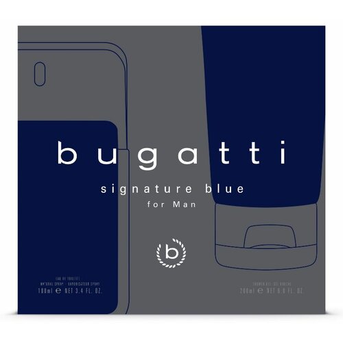 Bugatti set za muškarce Signature blue (toaletna voda 100ml + gel 200ml) Cene