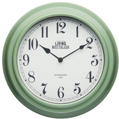 Kitchen Craft Zelena stenska ura Living Nostalgija, &amp;Oslash; 25,5 cm Slike
