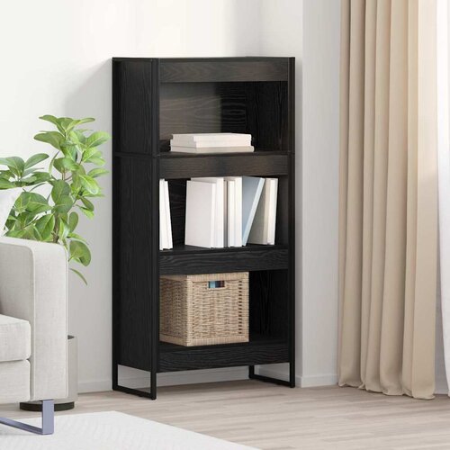 vidaXL Ormarić za knjige Crni hrast 80 x 30 x 155 cm Konstruirano drvo Cene