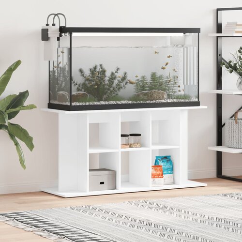  Stalak za akvarij bijeli 120 x 40 x 60 cm od konstruiranog drva Cijene