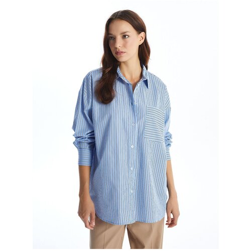 LC Waikiki striped Oversize Poplin Women's Shirt Slike