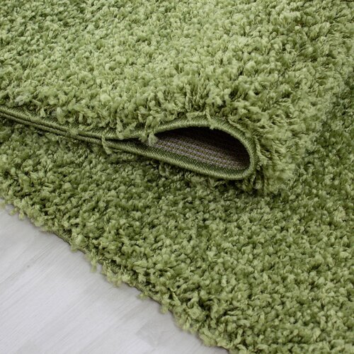 Novel preproga z visokim florom life 1500 120/170 cm tkano zelena Slike