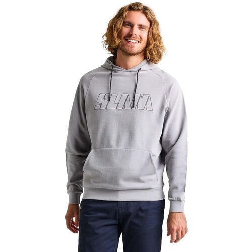 Slam Flis Logo Hoodie Siva Cene