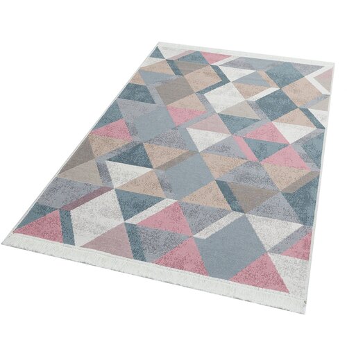 Conceptum Hypnose ar 10 - blue, pink bluepinkbeigegrey rug (80 x 150) Slike