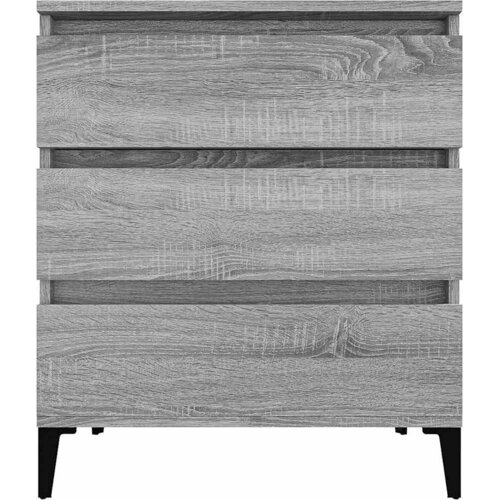 Komoda sivog hrasta sonome 60x35x70 cm od konstruiranog drva Slike