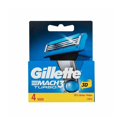 Gillette Mach3 turbo britvice 4 kosi 4 ks za moške