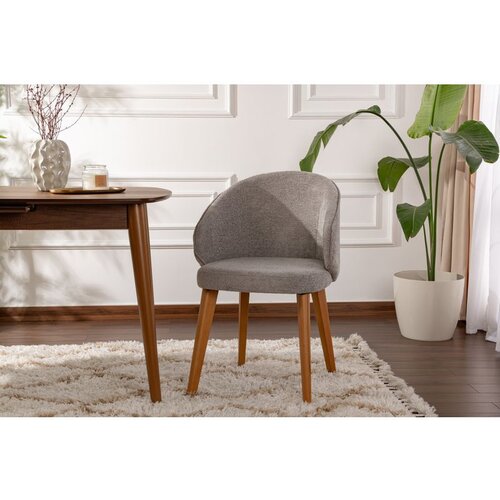 Hanah home stolica bentley - grey, dark oak greydark oak chair set (2 pieces) Cene