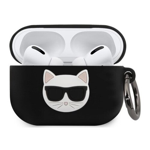 Karl Lagerfeld KLACAPSILCHBK AirPods Pro Case - black Choupette Slike