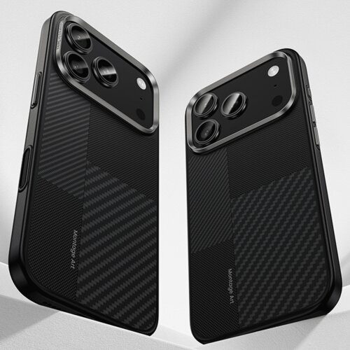 Benks Montage Magnetic Armor Pro Kevlar ovitek z metalnim okvirjem 600D+1500D za iPhone 17 Pro Max črna (gumb za upravljanje kamero) Slike