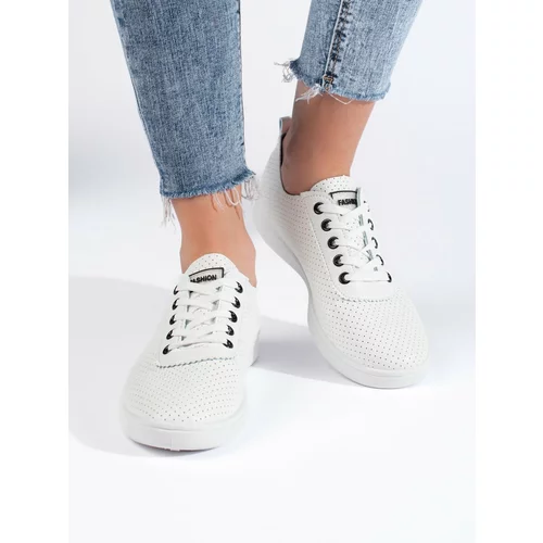 Shelvt Women's classic sneakers white
