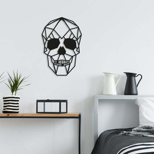 Wallity Zidna dekoracija Lobanja, 35x50 cm, 1,5 mm, Crna Slike