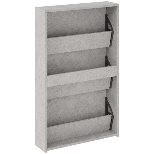  za cipele s ogledalom i 3 razine sivi 63x17x102,5 cm Slike
