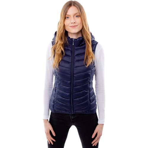 Glano Women&amp;#039;s quilted vest - dark blue Slike